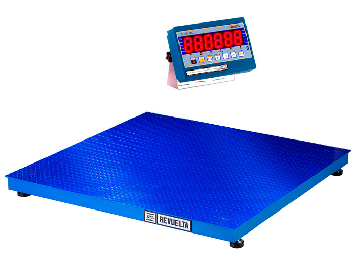 Báscula de banco y de piso - MODELO ERFP SBP - Plataforma 1220 x 1220 mm