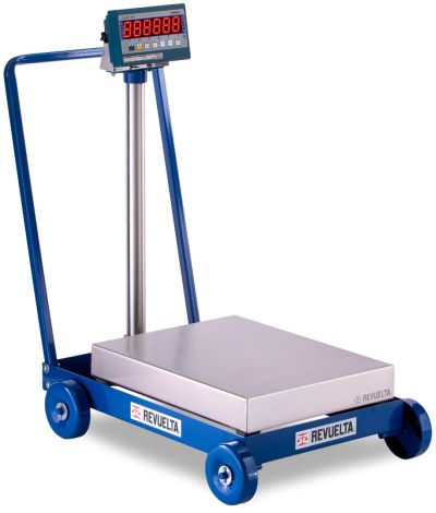 Báscula de banco y de piso - MODELO ERP-3P Portátil - Plataforma 480 x 610 mm